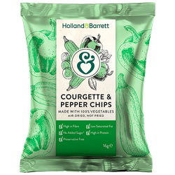 Holland & Barrett Courgette & Pepper Chips - 16g