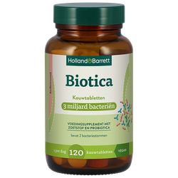 Holland & Barrett Biotica 3 miljard bacteriën - 120 kauwtabletten