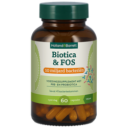 Holland & Barrett Biotica & FOS 3 miljard bacteriën - 60 capsules