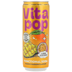 Vita Pop Mango Passionfruit Soda - 330ml
