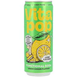 Vita Pop Lemon & Ginger Soda - 330ml