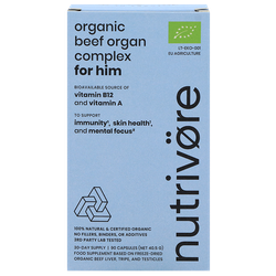 Nutrivore Biologisch Runderorgaan Complex Man - 90 capsules
