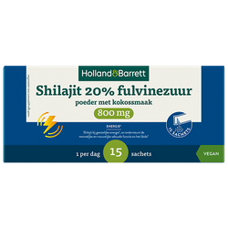 Holland & Barrett Shilajit 20% Fulvinezuur Poeder Met Kokossmaak - 15 sachets
