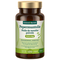 Holland & Barrett Pepermuntolie 200mg - 120 softgels