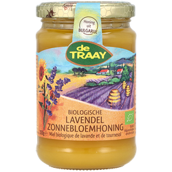 De Traay Biologische Lavendel Zonnebloemhoning - 350g