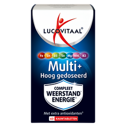 Lucovitaal Multi+ Hoog Gedoseerd Compleet - 60 kauwtabletten