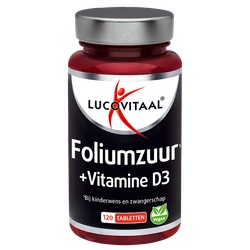 Lucovitaal Foliumzuur + Vitamine D3 - 120 tabletten