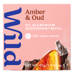 Wild Deodorant Amber & Oud Navulling - 40g