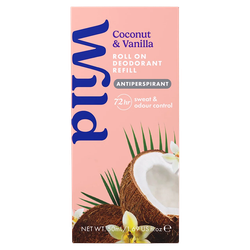 Wild Navulling Roll-on Deodorant Antitranspirant Kokos & Vanille - 50ml