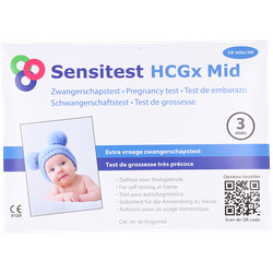 Sensitest HCGx Midstream Extra Vroege Zwangerschapstest - 3 stuks