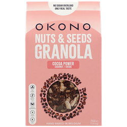 OKONO Nuts & Seeds Granola Cocoa Power Cacao & Noix de Coco - 250g