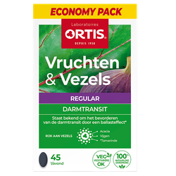 Ortis Vruchten & Vezels Regular Ecopack - 45 tabletten
