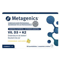 Metagenics Vitamine D3 + K2 - 56 kauwtabletten