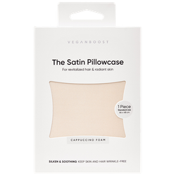 VeganBoost Satin Pillowcase Cappuccino Foam