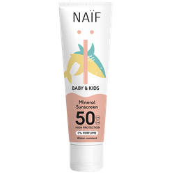 Naïf Minerale Zonnebrandcrème 0% parfum voor Baby & Kids SPF50  30ML