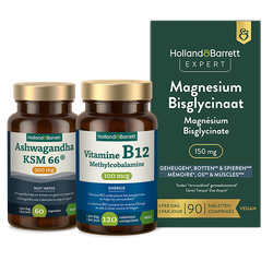 Holland & Barrett Balans Bundel - Magnesium, Ashwagandha & Vitamine B12