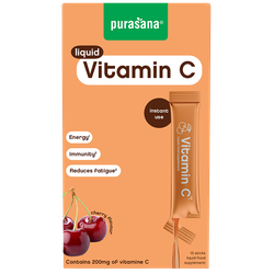 Purasana Liquid Vitamine C Kers - 15 x 10ml
