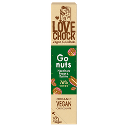 Lovechock Go Nuts 76% Cacao - 40g