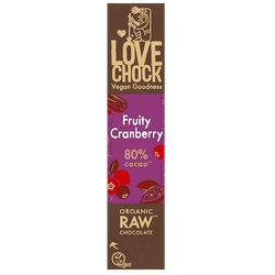 Lovechock Fruity Cranberry 80% Cacao - 40g