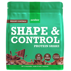 Purasana Shape & Control Vegan Proteïne Shake Chocolade - 350g