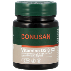 Bonusan Vitamine D3 & K2 - 60 softgels