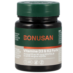 Bonusan Vitamine D3 & K2 Forte - 60 softgels