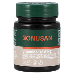 Bonusan Vitamine D3 & K2 - 60 softgels