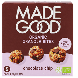 MadeGood Organic Granola Bites Chocolate Chip - 5 x 24g