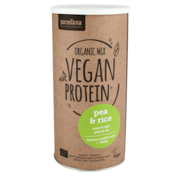 Purasana Vegan Protein Erwt & Rijst Banaan-Vanille Bio (400gr)