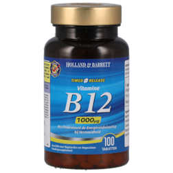 Holland & Barrett Vitamine B12 Timed Release, 1000mcg (100 Tabletten)