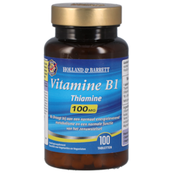 Holland & Barrett Vitamine B1, 100mg (100 Tabletten)