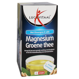 1+1 gratis | Lucovitaal Magnesium Groene Thee (20 Theezakjes)