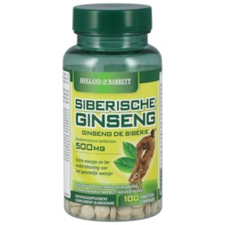 Holland & Barrett Siberische Ginseng, 500mg (100 Capsules)