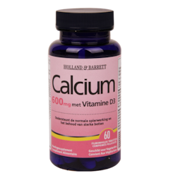 2e product 50% korting | Holland & Barrett Calcium + Vitamine D3 (60 Tabletten)