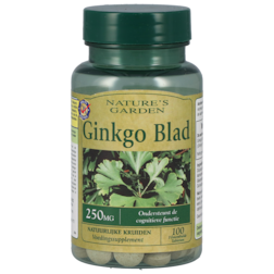 Nature's Garden Ginkgo Blad, 250mg (100 Tabletten)