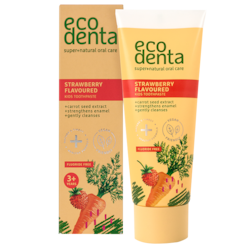 Ecodenta Dentifrice spécial enfants parfum fraises des bois, à l'extrait de carotte & Kalident - 75ml