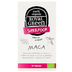 2e product 50% korting | Royal Green Maca Capsules 100% Bio, 500mg (60 Capsules)