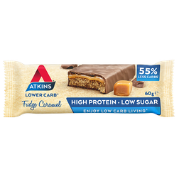 Atkins Fudge Caramel 60G atkins kopen in de aanbieding