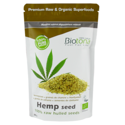 Biotona Hemp 100% Raw Hulled Seed Bio - 300g