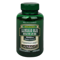 Holland Barrett Biologische Lijnzaadolie 1000Mg 120 Capsules holland barrett kopen in de aanbieding