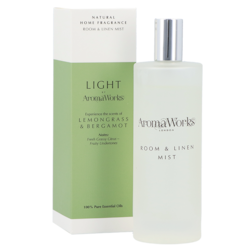 AromaWorks Light Range Room Mist Lemongrass & Bergamot (100ml)