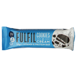 Fulfil Cookies Cream Vitamin Protein Bar 55G fulfil kopen in de aanbieding