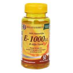 Holland Barrett Vitamine E 1000Ie 50 Capsules holland barrett kopen in de aanbieding