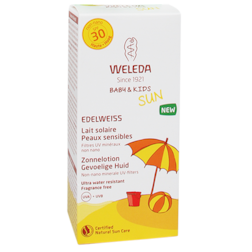 Weleda Edelweiss Lotion après-soleil peaux sensibles SPF 30 150 ml