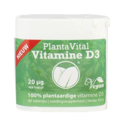 2e product 50% korting | Vedax PlantaVital Vitamine D3 (60 Tabletten)