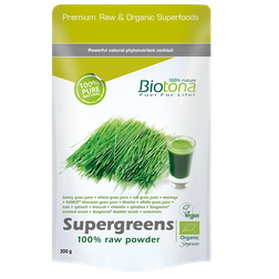 Biotona Supergreens Poeder Bio 200Gr biotona kopen in de aanbieding