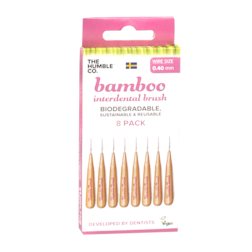 The Humble Co Interdental Bamboo Brush Ragertjes (0,4mm) Roze