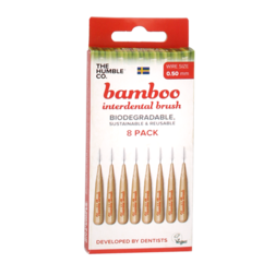 The Humble Co Interdental Bamboo Brush Ragertjes (0,5mm) Rood