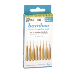 The Humble Co Interdental Bamboo Brush Ragertjes (0,6mm) Blauw