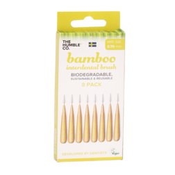 The Humble Co Interdental Bamboo Brush Ragertjes (0,7mm) Geel